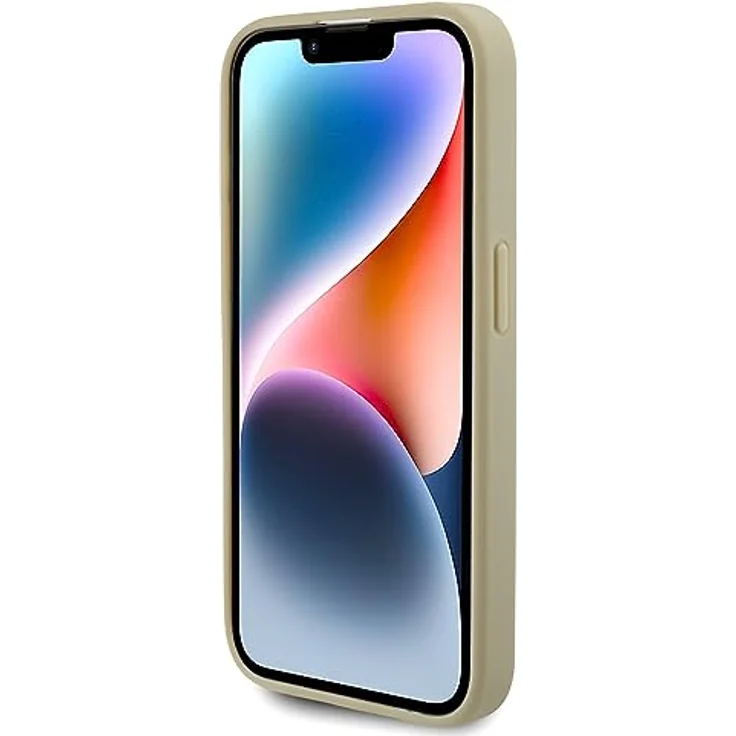 Guess GUHCP15LHG4SGD, Hülle für iPhone 15 Pro 6.1" in Gold, Hardcase mit Glitzer und Big 4G Logo – Bild 5