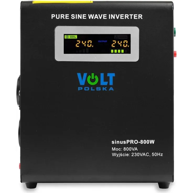 Volt Sinus Pro 800W 12V Notstromversorgung, kompakt, hängend, schwarze Ausführung