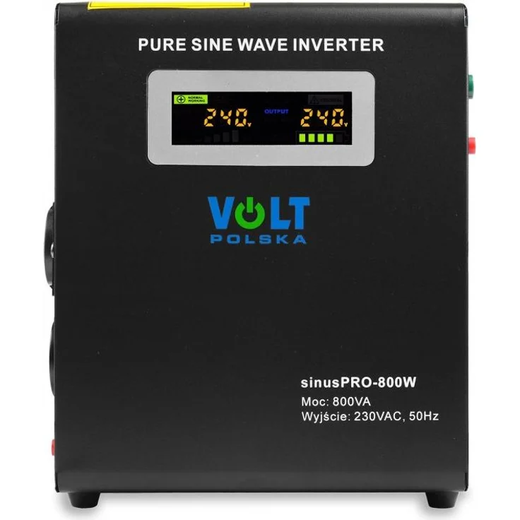 Volt Sinus Pro 800W 12V Notstromversorgung, kompakt, hängend, schwarze Ausführung