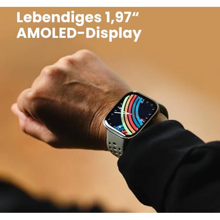 Amazfit Bip 6 Smart Watch 46mm14 Tage Akku1.97“ AMOLED, GPS & kostenloses Kartenmaterial, AI, Bluetooth Anruf Textfunktion, Gesundheits, Fitness Schlaf-Tracker, 140+ Trainingsmodi, 5 ATM, Red – Bild 6