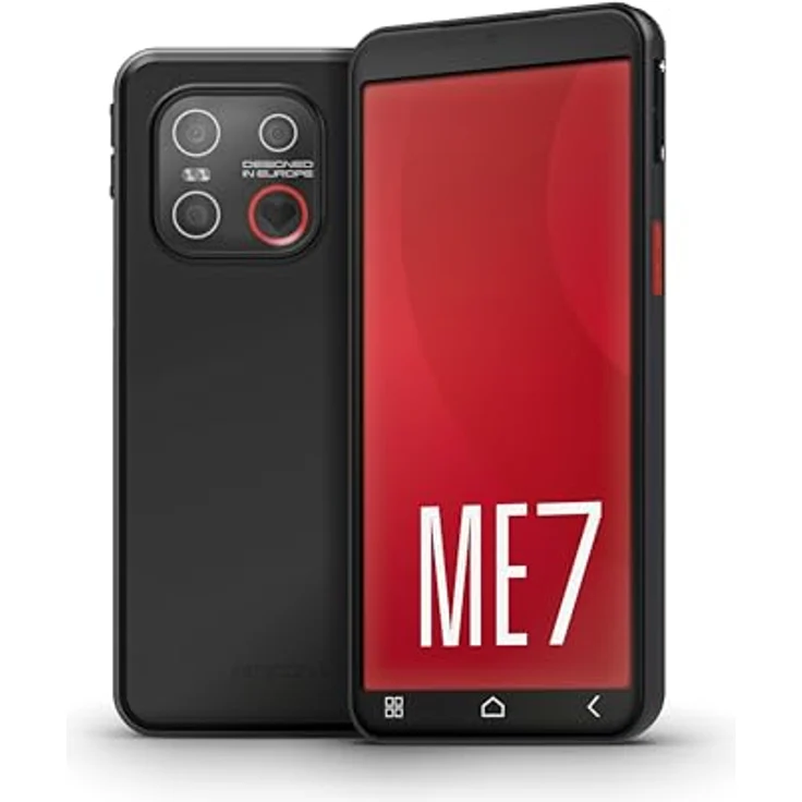 Emporia emporiaME.7 Senioren-Smartphone, Android 15, 5,45" Touchdisplay, 6 GB RAM, 128 GB Speicher, Notruftaste, IP54, Schwarz – Bild 3