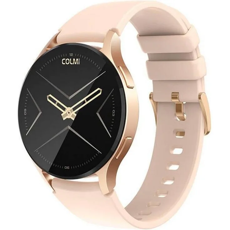 Colmi i28 Smartwatch (Gold) 44 mm, Sportuhr + Smartwatch