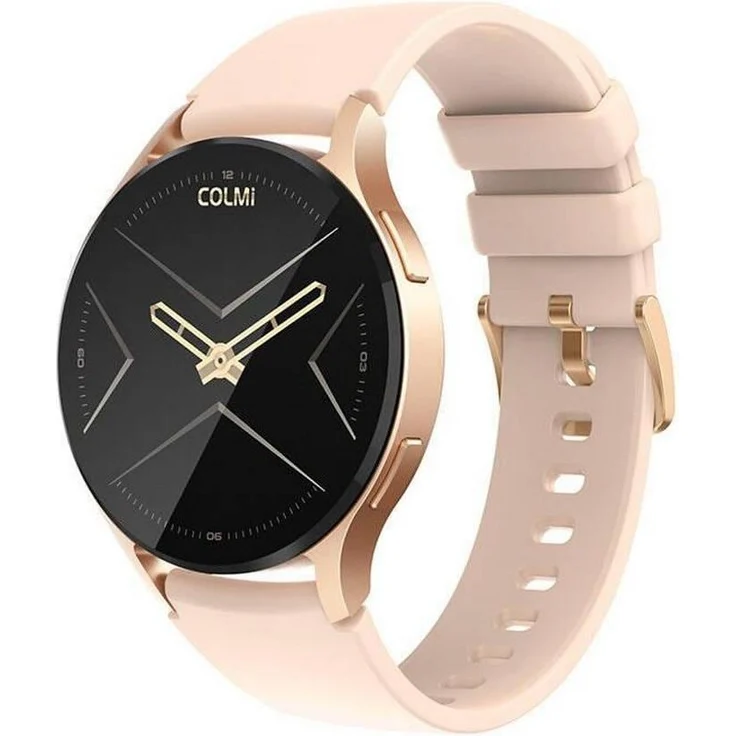 Colmi i28 Smartwatch (Gold) 44 mm, Sportuhr + Smartwatch