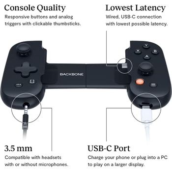 BACKBONE One Mobiler Gaming-Controller für das Android & iPhone 15 
