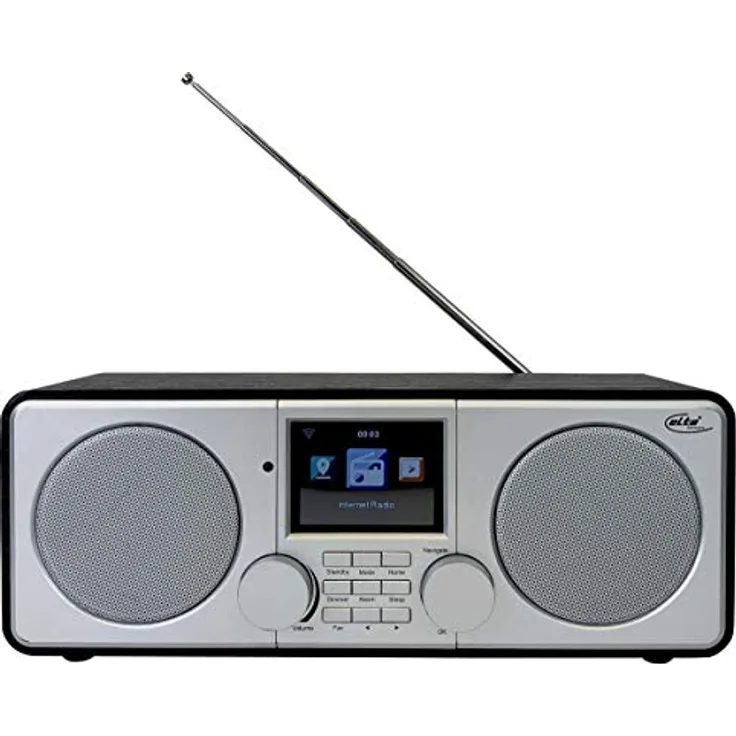 Elta WLAN und Internet Radio DAB-9000 IR (Stereo, DAB Plus, UKW, Wecker, USB 3.0, Farb-LCD-Display)