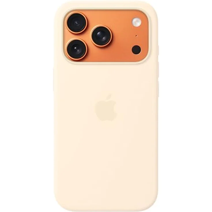 Apple iPhone 17 Pro Silikon Case mit MagSafe, sinnvolles Design aus recyceltem Material, Farbe Vanille – Bild 2