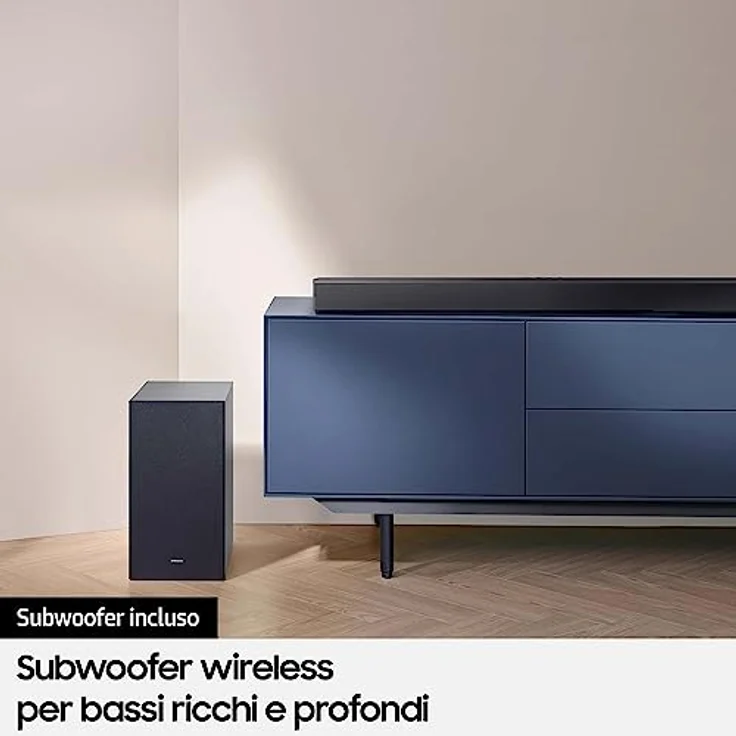 Samsung Soundbar HW-C430/ZF Serie C, 3 Lautsprecher, Subwoofer inklusive, 2.1-Kanal-Audio, Adaptive Sound Lite, Black 2023 – Bild 5