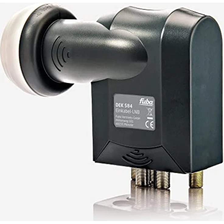 Fuba DEK 584 Unicable LNB 12 Teilnehmer - Einkabel LNB/SCR LNB mit LTE-Filter für acht Unicable Teilnehmer + Vier Standard Sat-Ausgänge (Test: SEHR GUT*) - HDTV- und UHD-(4K/8K) tauglich – Bild 1