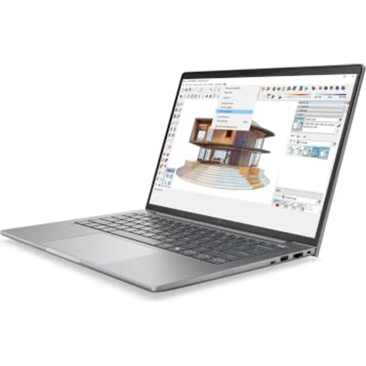 HP ZBook 8 G2a 14 DK3A5ET, 14" WQXGA IPS Laptop, AMD Ryzen AI 9 HX PRO 470, 64GB RAM, 1TB SSD, Windows 11 Pro, silber – Bild 1