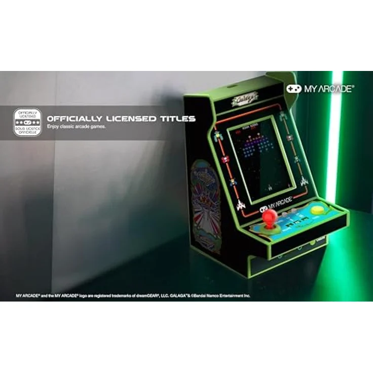 My Arcade Nano Player Galaga, Handheld Konsole mit 2 Spielen und 4,5 Zoll Farbdisplay – Bild 4