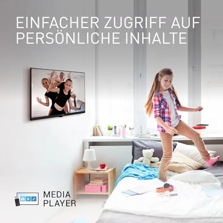 Panasonic TS-32N30AEZ, N30 Serie 32 Zoll HD LED TV, hoher Kontrast, HD Triple Tuner, HDMI, Wandmontageoption, dünner Rahmen, schwarz – Bild 4