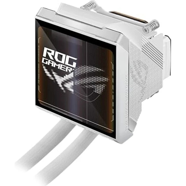 ASUS ROG Strix LC IV 360 ARGB White, All-in-One Flüssig-CPU-Wasserkühlung mit 5,08″ IPS-Display und drei ARGB-Lüftern – Bild 3