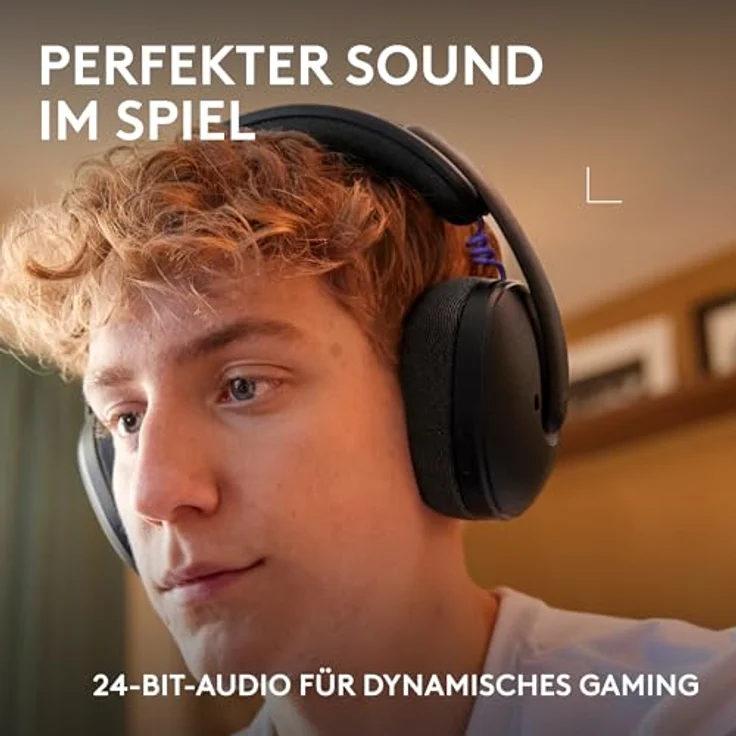 Logitech G325 (Kabellos), Gaming Headset, Schwarz – Bild 2