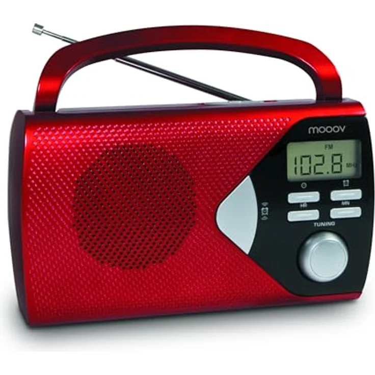Metronic 477201 Tragbares Radio Rot – Bild 2