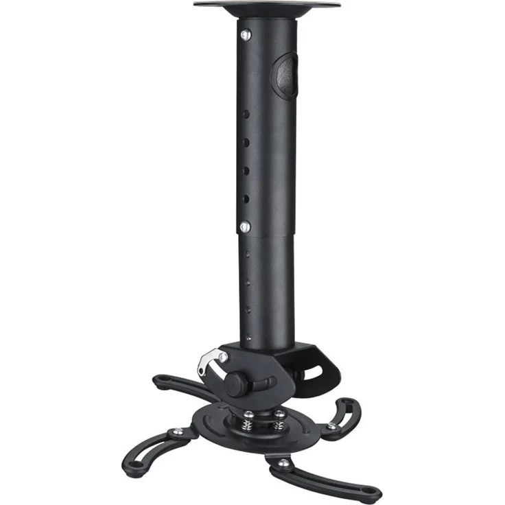 Deltaco Projector holder ARM-500L, 15kg, 302-402mm Ceiling Mount, Black