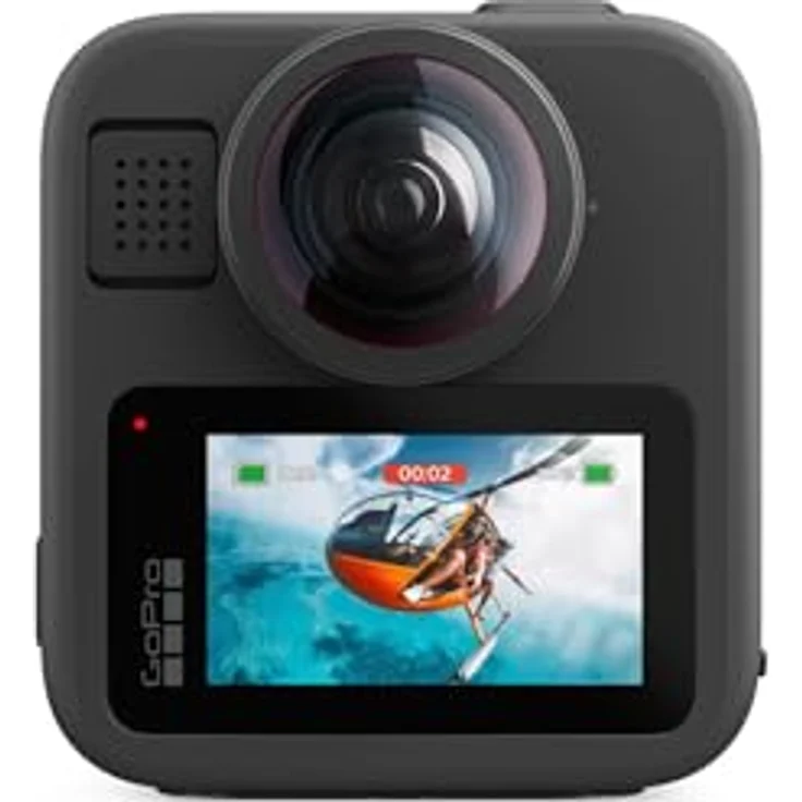 GoPro MAX2, wasserdichte 360-Grad-Actionkamera mit Touchscreen, 8K-Video, 29 MP Fotos, austauschbaren Objektiven und HyperSmooth-Stabilisierung – Bild 1