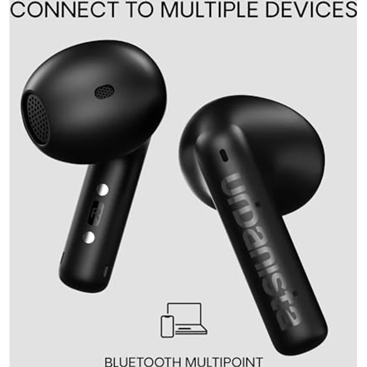 Urbanista Santa Monica, True Wireless In-Ear-Kopfhörer mit aktiver Geräuschunterdrückung, Mitternacht Schwarz, bis zu 24 Stunden Akkulaufzeit – Bild 5