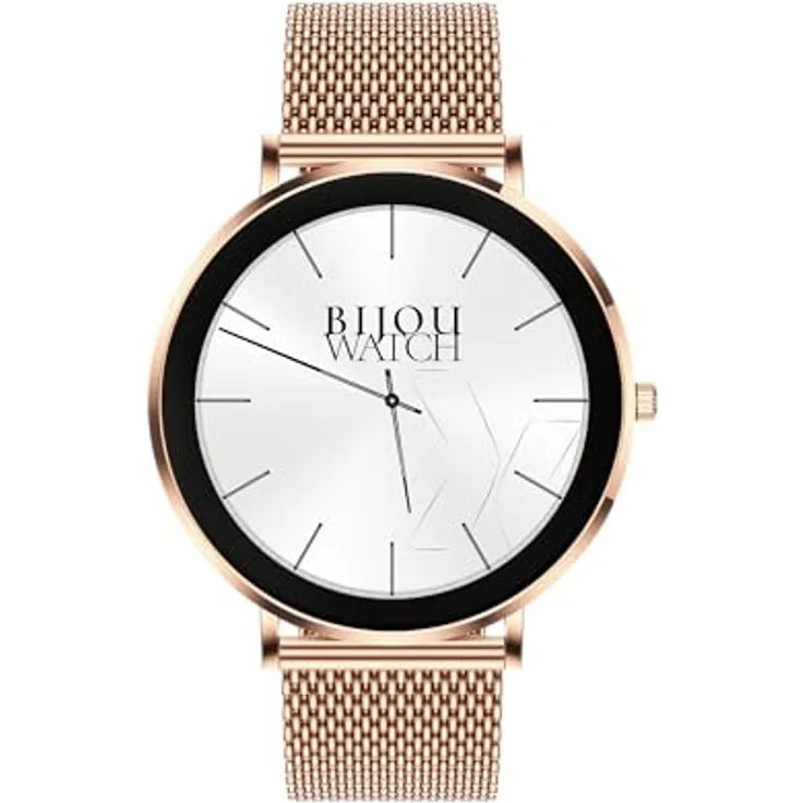 MaxCom FW27 Selenium, Smartwatch mit 1,32 Zoll AMOLED-Display, 0,128 GB, Gold, Fitness-Tracker und Gesundheitsüberwachung