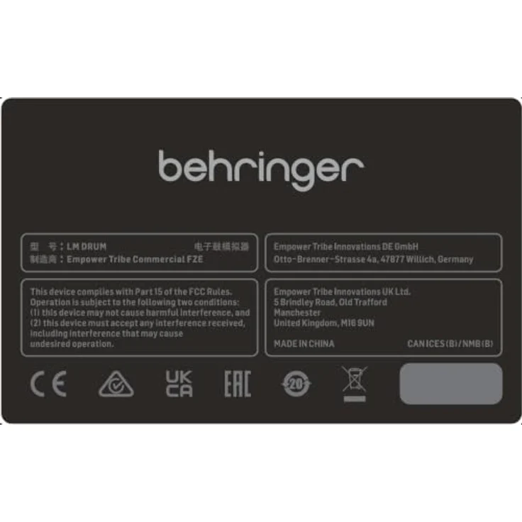 Behringer LM Drum, digitale Drum Machine mit 53 Pads, 7 Fadern und integriertem Effektprozessor – Bild 6