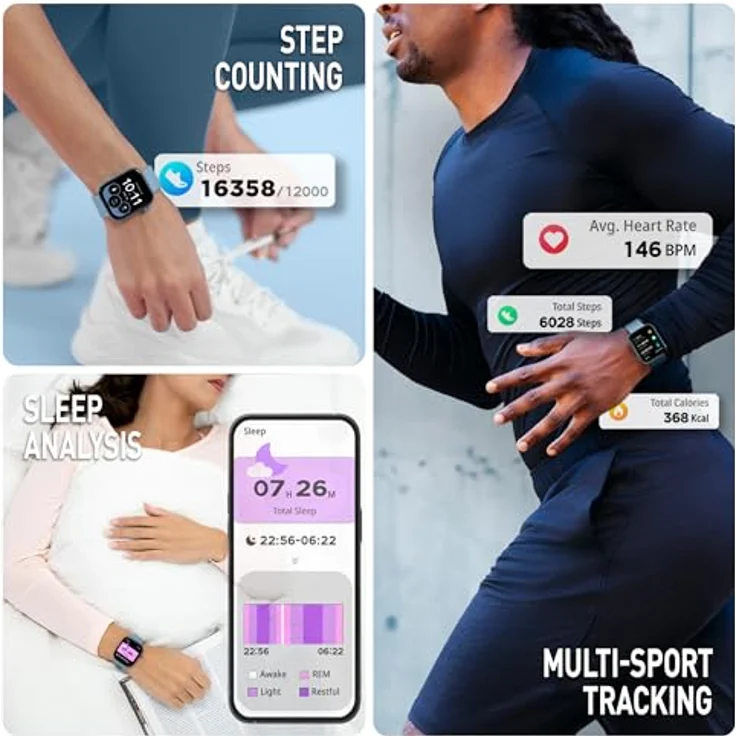 Reflex Active Smart Watch Series 40 mit grüner Aluminiumlünette und Dual-Time-Funktion – Bild 3