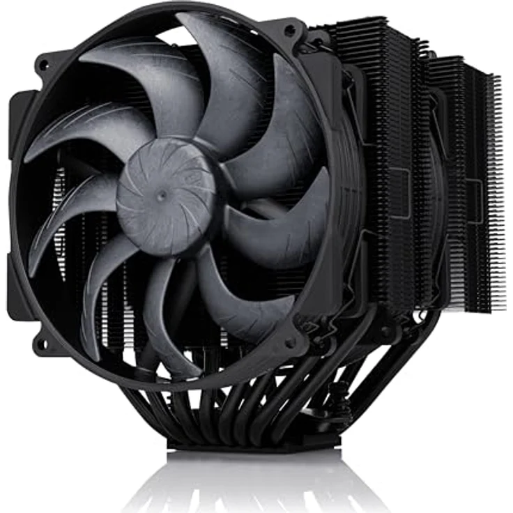 Noctua NH-D15 G2 chromax.black, Dual-Tower CPU-Kühler mit zwei 140-mm-Lüftern und 250 Watt TDP, schwarz – Bild 1