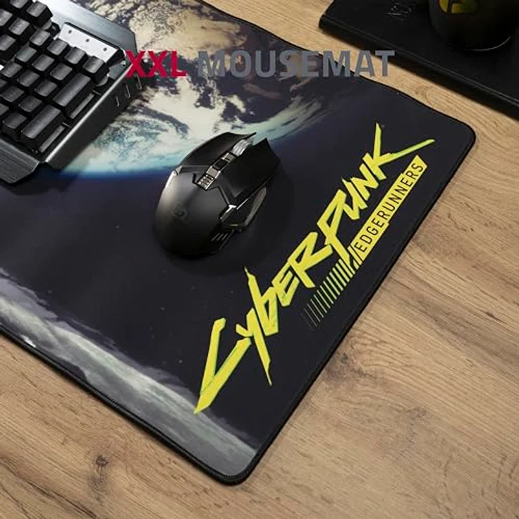 DEVplus Cyberpunk Edgerunners Moon (XXL), Mausmatte, Schwarz – Bild 7