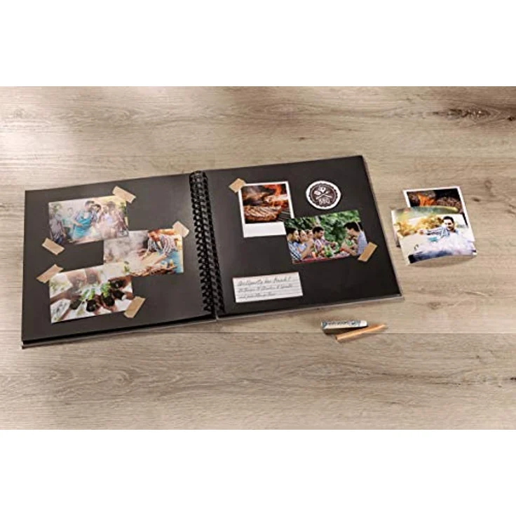 walther design Fotoalbum chamois 30 x 30 cm Spiralalbum mit Cover-Ausstanzung, Fun SA-110-W – Bild 5