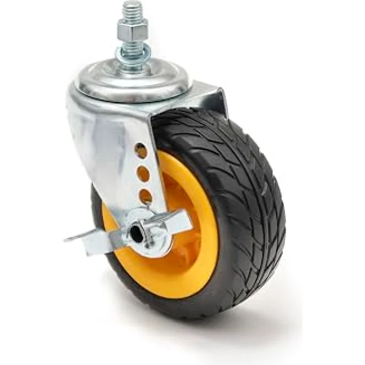 RocknRoller Rock N Roller RCSTR5X125, 5x1.25 R-Trac Rollen mit Bremsen für R8 und R10, Zubehör für Audio Racks und Cases – Bild 2
