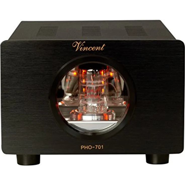 Vincent »PHO-701« Vorverstärker (High-End Hifi Röhren-Phono-Vorverstärker, externes Netzteil, USB-Ausgang zum Digitalisieren von Vinyl-Platten, für MM und MC-Abtastsysteme) – Bild 3