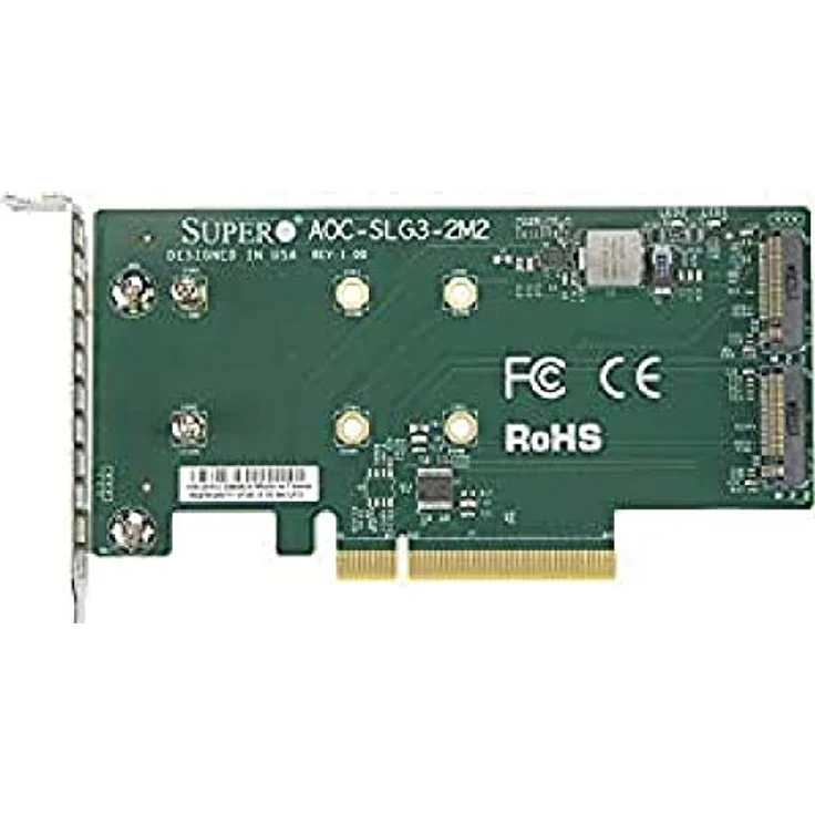 Supermicro Server PCIe M.2 Adapter NVME AOC CARD/AOC-SLG3-2M2-O – Bild 1