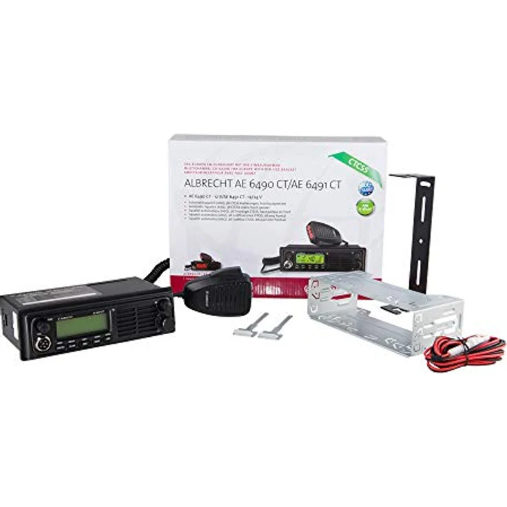 Albrecht AE 6491, Multi-Standard CB Funkgerät mit 12/24V Konverter, Frontlautsprecher und Weitwinkel LCD, schwarz – Bild 7