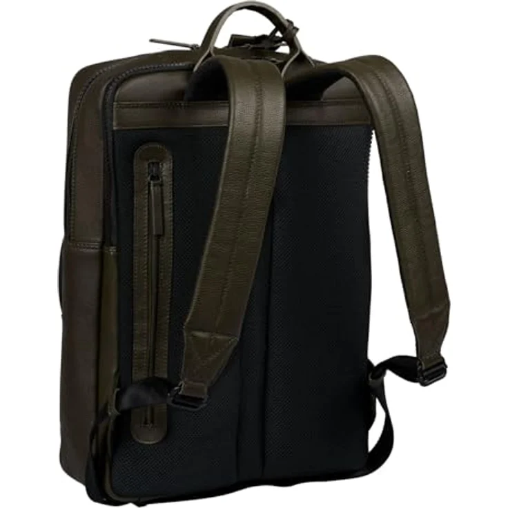 Burkely Minimal Mason Rucksack für Damen und Herren aus genarbtem Savage-Leder, One Size, für Business und Notebook – Bild 3