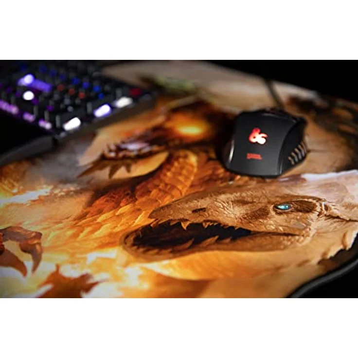 Konix Gaming-Mauspad XXL, Dungeons & Dragons The Rise of Tiamat, rutschfeste Unterlage 90 x 46 cm, langlebig und transportabel – Bild 5