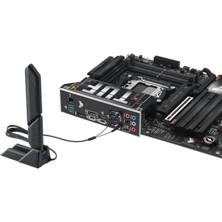 Asus Tuf X870-Pro Wifi7 W Neo (Am5) (D), ATX-Mainboard mit 16+2+1 Leistungsstufen, DDR5, PCIe 5.0, 4 M.2-Steckplätzen, 5Gb Ethernet, weiße Farbe – Bild 9