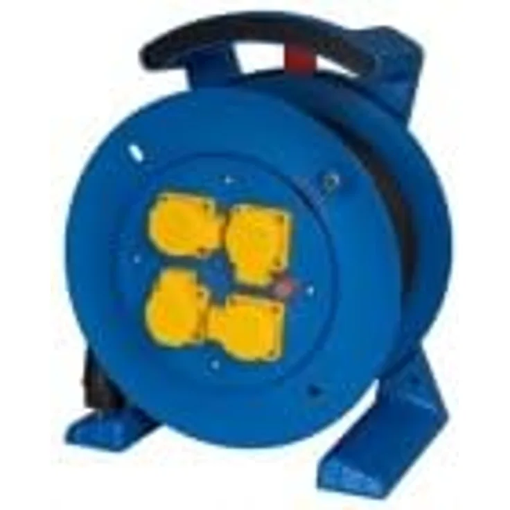Produktbild JUMBO Kabeltrommel 2.0 in blau, 4x Schutzkontakt-Steckdose, H07RN-F 3G2,5 mm², 25 m