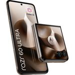 Motorola Solutions Motorola razr 60 Ultra, Smartphone mit 16/512GB Speicher und innovativem Außendisplay, Mountain Trail, Braun