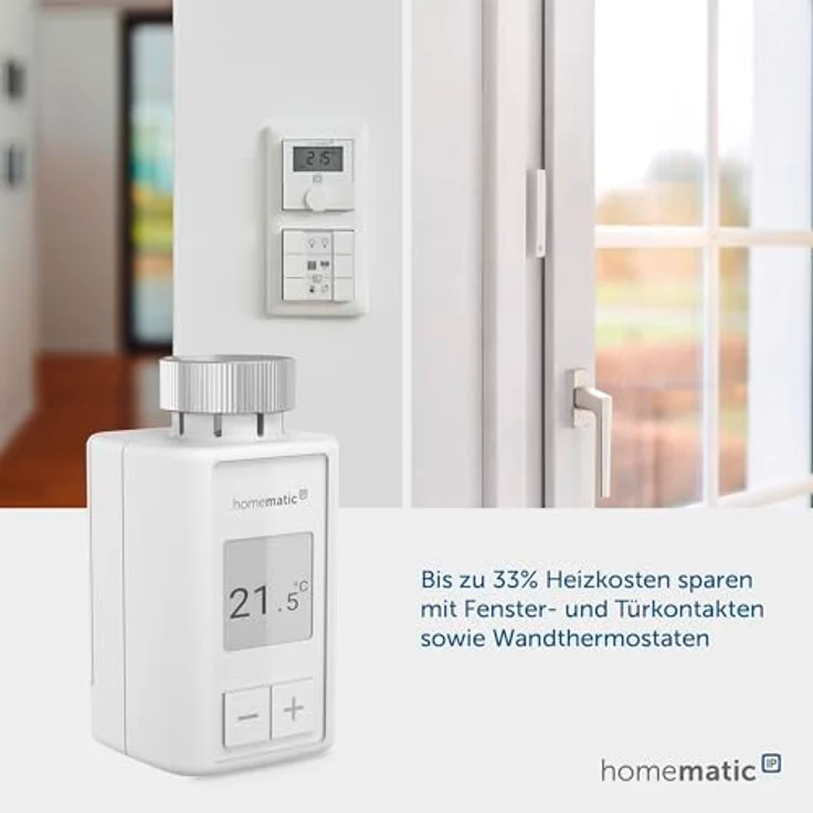 Homematic IP Smart Home Heizkörperthermostat - Flex, digitale Steuerung, Energie sparen, 160230A0 – Bild 5