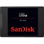 SanDisk Ultra® 3D SSD, 500 GB, SATA 6 Gbps, 2,5 Zoll, intern, Stoßfest, bis zu 560 MB/s Lese-/Schreibgeschwindigkeit