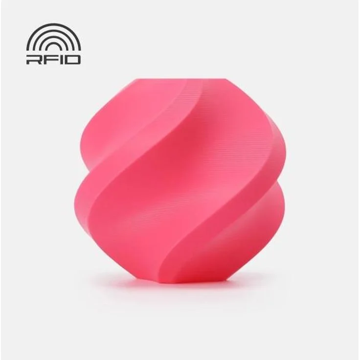 Bambu Lab PLA Basic Refill Hot Pink, 3D Filament 1.75 mm, 1000 g, spulenlos mit RFID für intelligentes Drucken