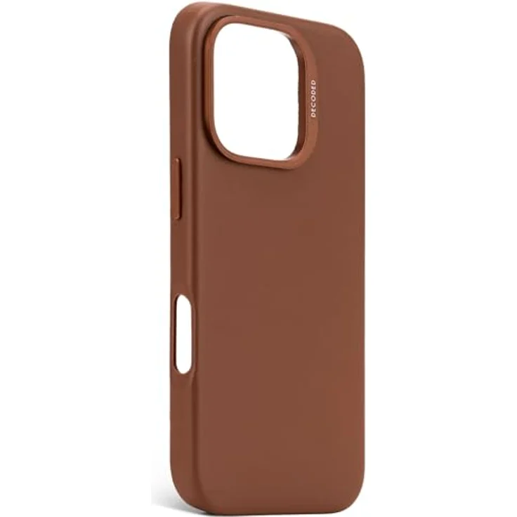 DECODED Leather Backcover für iPhone 16 Pro, hochwertige Vollnarbenleder-Hülle mit MagSafe-Kompatibilität und stoßresistenter Polycarbonat-Unterkonstruktion – Bild 2