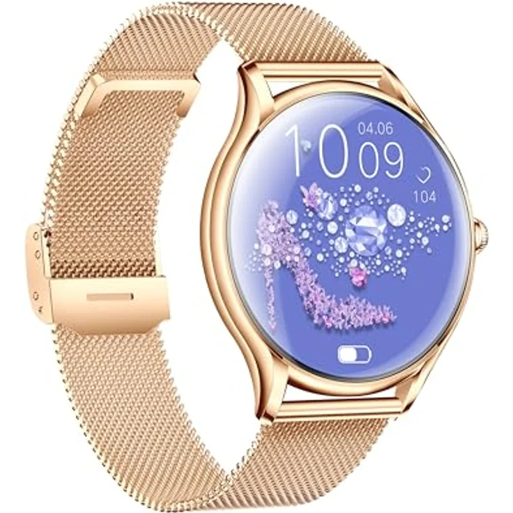 VALDUS VL55 PRO (2025) Gold, Gesundheitsuhr Smartwatch mit AMOLED Display, Telefoniefunktion, Schlankes Leichtgewicht – Bild 3