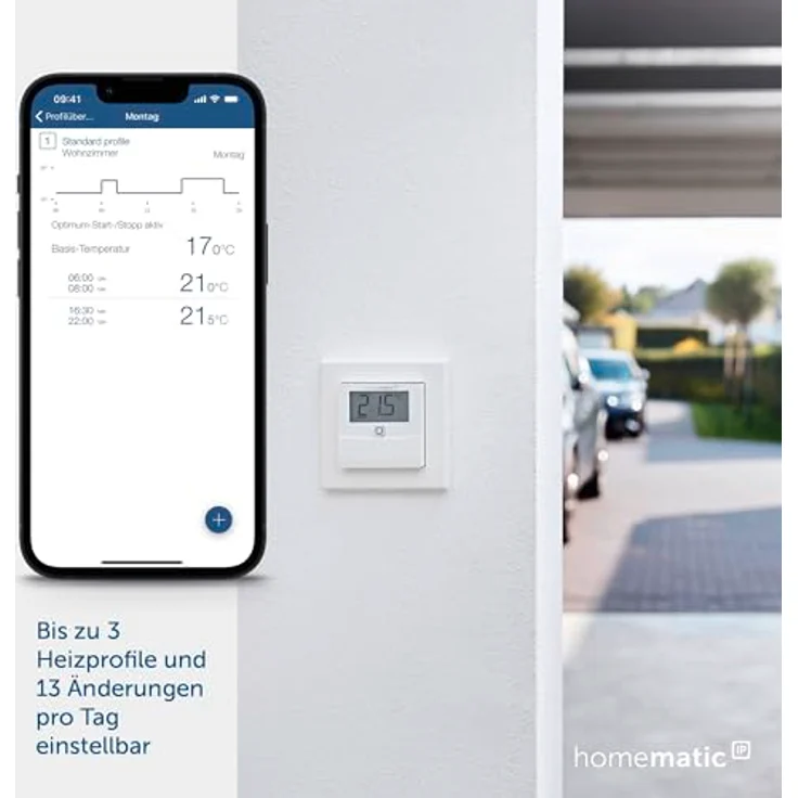 Homematic IP Temperatur- und Luftfeuchtigkeitssensor mit Display – innen (HmIP-STHD) – Bild 2