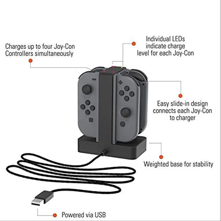 PowerA Joy-Con-Ladestation für Nintendo Switch – Bild 4