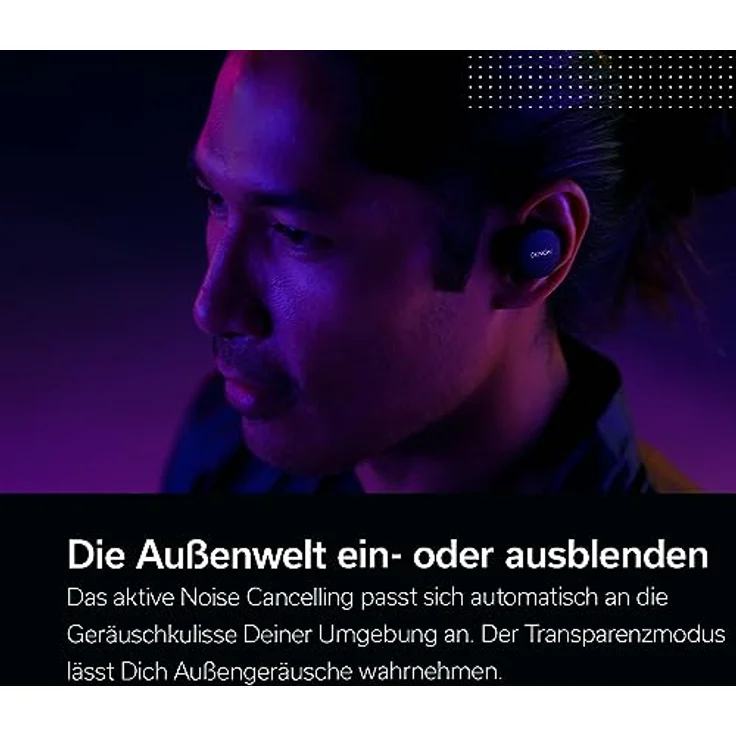 Denon PerL True Wireless-Kopfhörer, personalisiertes Klangprofil mit Masimo Adaptive Acoustic Technology, Geräuschunterdrückung, Wasserbeständigkeit, integrierten Mikrofonen und Langer Akkulaufzeit – Bild 5