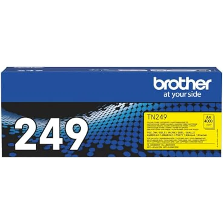 Brother TN-249Y Tonerpatrone, Gelb, Laser, bis zu 4000 Seiten, kompatibel mit HL-L8240CDW und MFC-L8390CDW – Bild 1