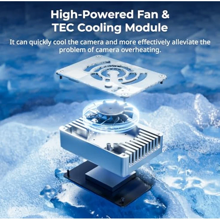 SMALLRIG Kamera Kühler für Sony für Canon für FUJIFILM, Ventilator Cooling System Snap-On Kühllüfter mit TEC-Kühlmodul für Sony ZV-E1 A7 IV A6700 FX3, für Canon R5 R6, für FUJIFILM X-T4 X-S10-4815 – Bild 3