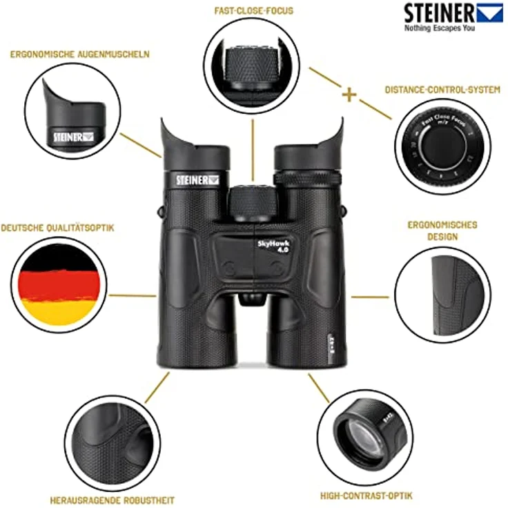 STEINER Fernglas Skyhawk 4.0 8x42 - Deutsche Qualitätsoptik, scharfe Details, robust, großes Sehfeld, perfekt für Natur,- Tier- und Vogelbeobachtungen - Preisvergleich – Bild 3