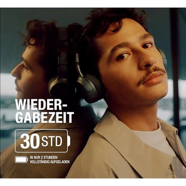 Fresh 'n Rebel Code Fuse, Bluetooth-Kopfhörer on-Ear, kabellos, 30 Stunden Spielzeit, mit Mikrofon und Sprachassistent, Lautstärkeregler und Wiedergabe/Pause-Tasten, faltbar (Dreamy Lilac) – Bild 2