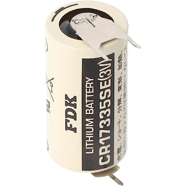 FDK Sanyo Lithium Batterie CR17335 SE, 2/3A Rundzelle mit 3er Print Lötfahnen, 3,0 Volt, 1800mAh, Rastermaß 7,6mm – Bild 4