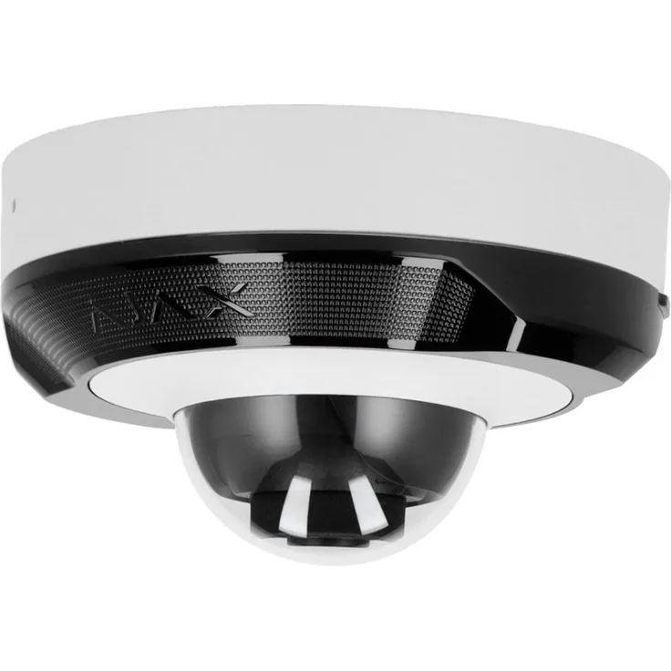 Ajax Systems DomeCam Mini, 8 MP Indoor-Überwachungskamera mit 4 mm Objektiv, IP65 Schutz, PoE Unterstützung, 85° Blickwinkel